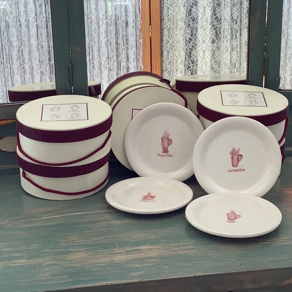 PAI Dessert Plates, set 20 coffee cap cocoa cider